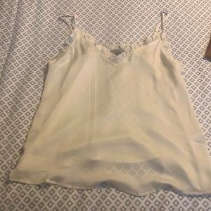 Ruffle trim tank top